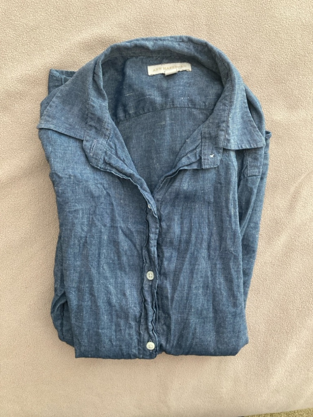 Ann Mashburn Icon Shirt in Indigo Cotolino Chambray